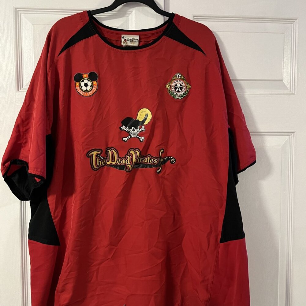 Vintage Walt Disney World Soccer-Themed Jersey Adult XL Hook Football Club